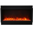 40 Inch Electric Fireplace Insert Awesome Amantii Deep Xt Panorama Black Steel Surround Electric