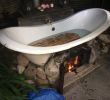 Bathroom Fireplace Elegant Outdoor Bath Heated with Fire Underneath Jan Lights the