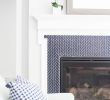 Beach Fireplace Unique Navy Tile Beach House In 2019