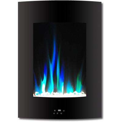 Best Wall Mount Electric Fireplace Best Of 19 5 In Vertical Electric Fireplace In Black with Multi Color Flame and Crystal Display