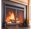 Bifold Fireplace Doors Luxury Amazon Pleasant Hearth at 1000 ascot Fireplace Glass