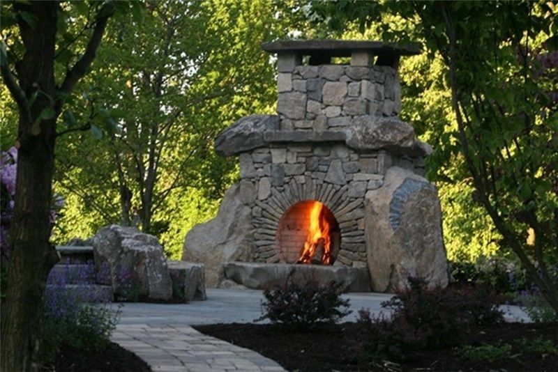 Build Outdoor Fireplace Lovely Unique Stone Fireplace Country Landscape Design Landscape