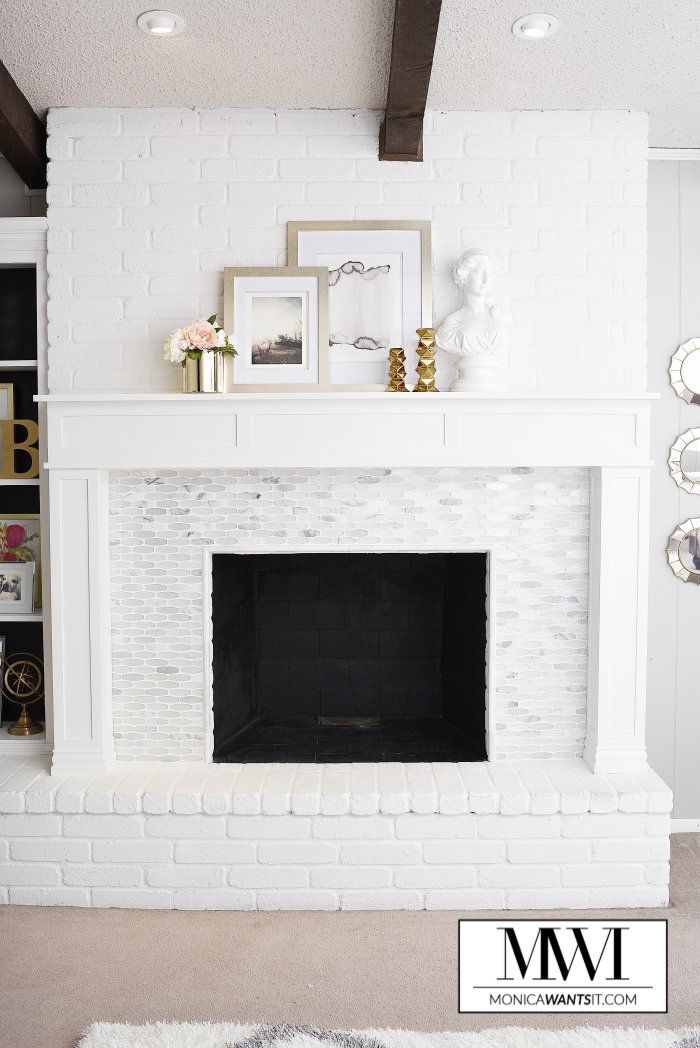 Building A Brick Fireplace Inspirational Diy Marble Fireplace & Mantel Makeover