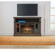 Can You Mount A Tv Over A Fireplace Elegant Flint Mill 48in Media Console Electric Fireplace In Beige Brown Oak Finish