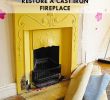 Cast Stone Fireplace Mantle Luxury How to Restore A Cast Iron Fireplace