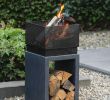 Clay Outdoor Fireplace Best Of Cagliari Square Clay Fibre & Metal Fire Pit