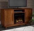 Console Fireplace Unique Silvia 54" Tv Stand with Optional Fireplace