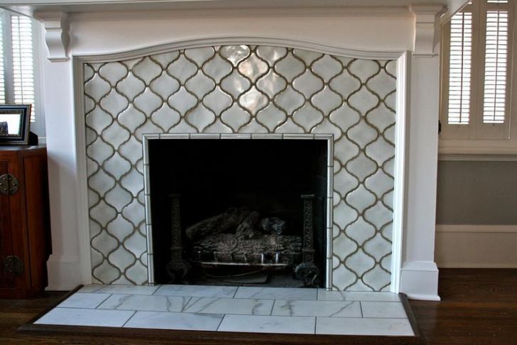 Decorative Fireplace Covers Inspirational Moroccan Lattice Tile Fireplace Yes Please