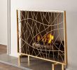 Decorative Fireplace Screens Beautiful Golden Twig Fireplace Screen Fireplace