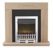 Electric Fireplace Bulbs Inspirational Adam Malmo Fireplace Suite In Oak with Blenheim Electric Fire In Chrome 39 Inch