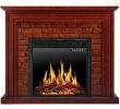 Electric Fireplace Tv Stand 55 Inch Luxury Jamfly Electric Fireplace Mantel Package Traditional Brick Wall Design Heater with Remote Control and Led touch Screen Home Accent Furnishings