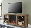 Entertainment Centers Fireplace Inspirational Walker Edison W58fp18bw 58" Barnwood Tv Stand with Fireplace