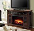 Fake Fireplace Entertainment Center Unique Wyatt 48 In Freestanding Electric Fireplace Tv Stand In Burnished Oak