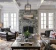 Family Room with Fireplace Awesome Chandalier & Coffered Ceiling Like French Doors On Either