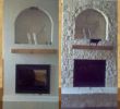 Faux Stone Fireplace Fresh White Austin Stone On An Electric Fireplace before and