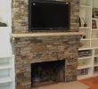 Faux Stone Fireplace Surround Unique Fireplace with Mantel and Tv