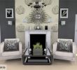 Fireplace Accent Walls Inspirational Grey Room Wallpaper Feature Wall with White Fireplace