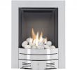 Fireplace Accesories Awesome the Diamond Contemporary Gas Fire In Brushed Steel Pebble Bed by Crystal