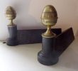 Fireplace andirons Best Of Cast Iron andirons Antique French Iron and Brass Firedogs