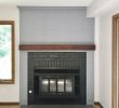 Fireplace Facelifts Lovely Custom Built Fireplace Surround with Painted Black Tile