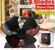 Fireplace Fan Blower Unique Heat Powered Wood Burning Stove Fan Burner Fireplace 5 Mini Silent 4 Blade