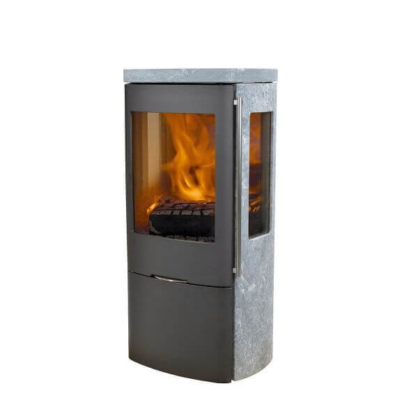 Fireplace Glass Inspirational Kaminofen Jydepejsen Senza Sideglass 4kw