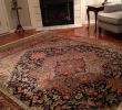 Fireplace Hearth Rug New 10 8"x 8 8" Karastan Wool Navy Heriz 701 700 Rug