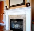 Fireplace Redesign New Oak Mantel Makeover Home Decor