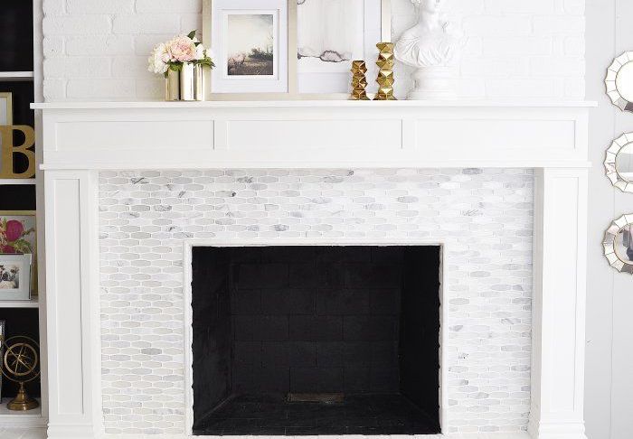 Fireplace Remodel before and after Luxury Diy Marble Fireplace &amp; Mantel Makeover