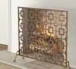 Fireplace Screens for Sale New Hbp86 tole Geometric Single Panel Fireplace Screen