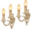 Fireplace Wall Sconces Unique ornate Classical Revival 2 Light Sconces W Silver Plating