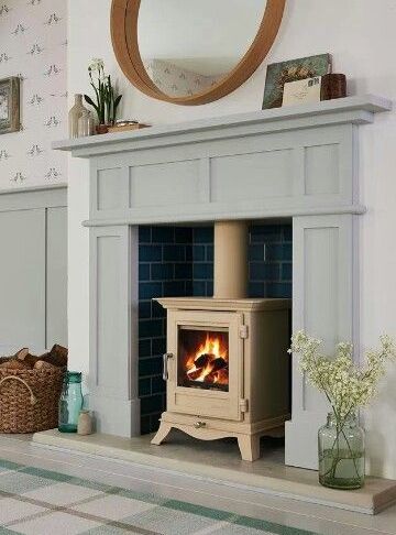 Fireplace Warehouse Colorado Springs Fresh Love the Tiles Behind the Cream Log Burner