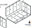 Gas Fireplace Parts Diagram Luxury Regency Plete Brick Kit Medium Insert I2100