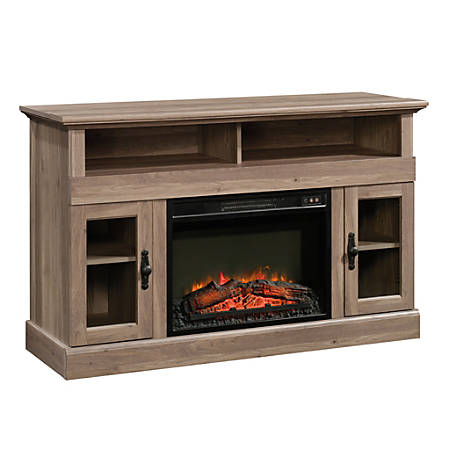 Glass Fireplace Tv Stand Unique Sauder Barrister Lane Media Credenza Fireplace for 60" Tvs Salt Oak Item