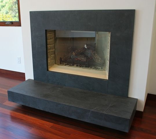Granite Fireplace Surround Awesome Brazilian Black Slate Fireplace Surrounds
