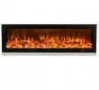 Infared Electric Fireplace Unique 220v Decorative Flame Smart App 3d Brightness Adjustable thermostat Linear Led Electric Fireplace