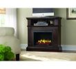 Large Electric Fireplace with Mantel Awesome Edison 40 In Convertible Media Console Electric Fireplace In tobacco