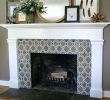 Large Fireplace Mantels Luxury Tile A Fireplace Love the Fireplace Tile and Layered Mirror