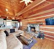 Log Cabin Fireplace New Secluded Log Cabin W Waterfall Stone Fireplace & Mountain