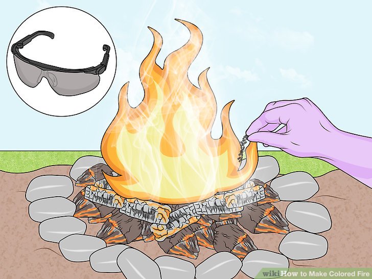 Making A Fireplace Beautiful 4 Ways to Make Colored Fire Wikihow