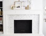 11 Lovely Marble Tile Fireplace Surround