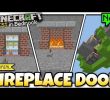 Minecraft Fireplace Beautiful Videos Matching Minecraft 6 Easy 2x2 Piston Doors