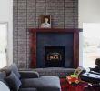 Modern Fireplace Ideas Beautiful asymmetric Walnut Mantel with Granite