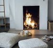 Modern White Fireplace Unique Knitted Cushions and Gorgeous Fireplace Home