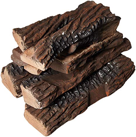 Most Realistic Gas Logs for Fireplace New Gibson Living Set Of 10 Ceramic Wood Gas Logs for Fireplaces and Fire Pits