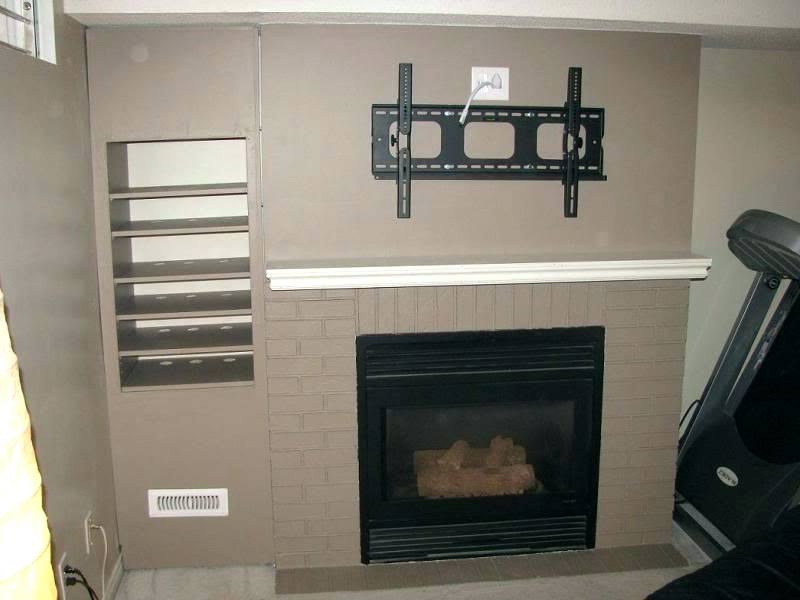 Mounting Tv Above Fireplace Elegant Mount Tv Over Fireplace Hide Wires Fireplace Design Ideas