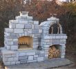 Outdoor Fireplace Kits Wood Burning Unique Wood Fired Outdoor Brick Pizza Oven and Outdoor Fireplace by