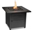 Outdoor Gas Fireplace Table Awesome 30 In W Black Weather Resistant Steel Lp Gas Outdoor Fire Pit with Electronic Ignition and Black Fire Glass