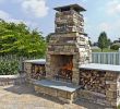 Outside Stone Fireplace Unique Outdoor Fireplace Backyard Party In 2019