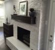 Painted Brick Fireplace White Inspirational Fireplace Makeover Crystal White Quartzite 6x24